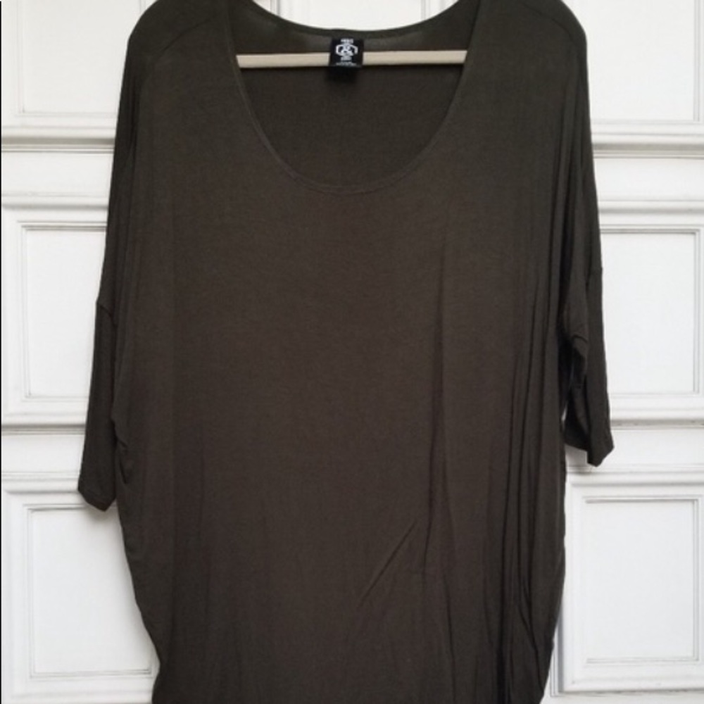 Dark Green Dolman Top